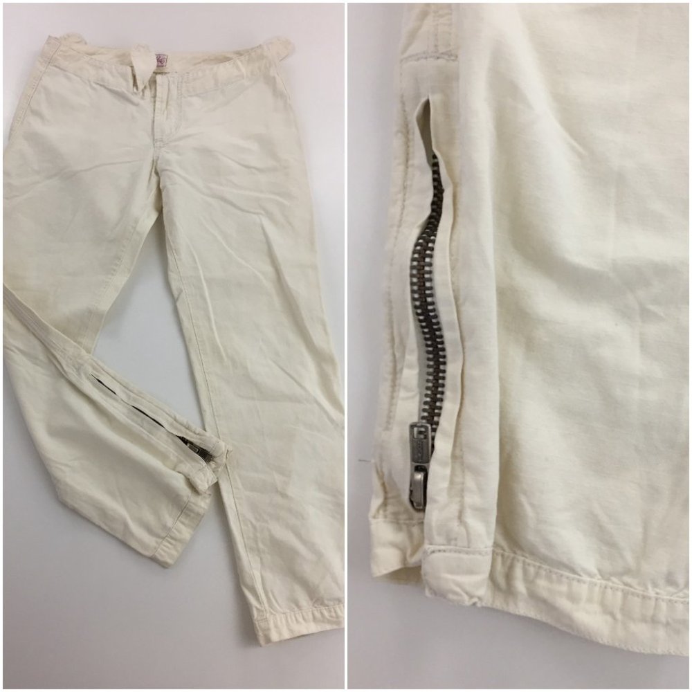 JOIE Zipper Ankle Flaps Waistband Crop Pants